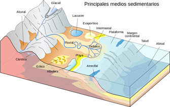 Principales medios sedimentarios