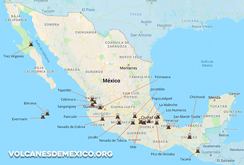 Volcanes activos de México
